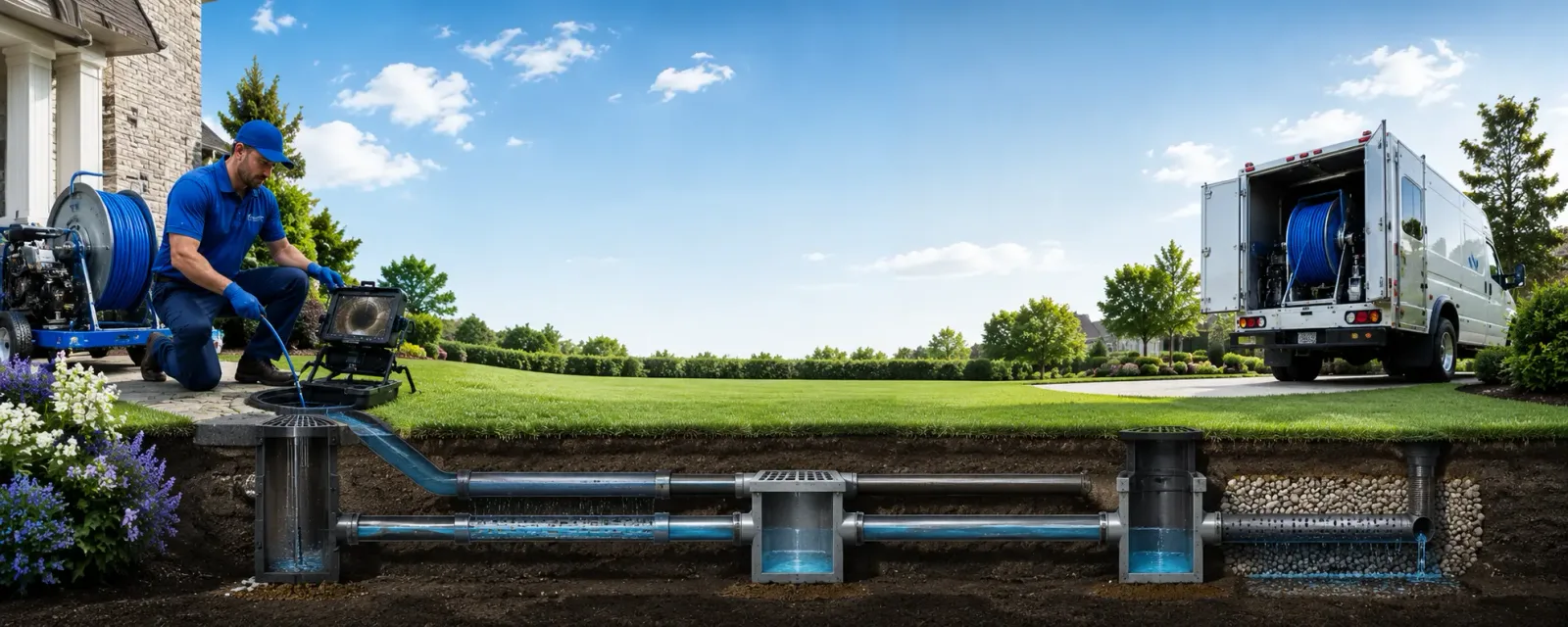 Outdoor drain cleaning information for Leoti, KS